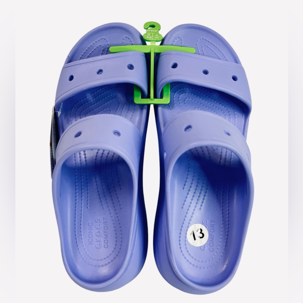 Crocs unisex-adult Crush Platform Sandals Moon Jelly Size Mens 13/Wmns 15